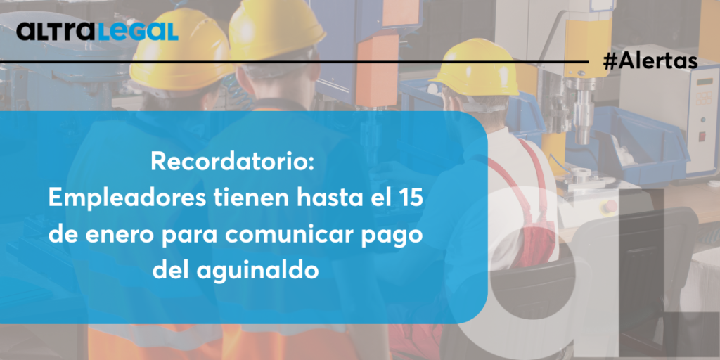Comunicación aguinaldo