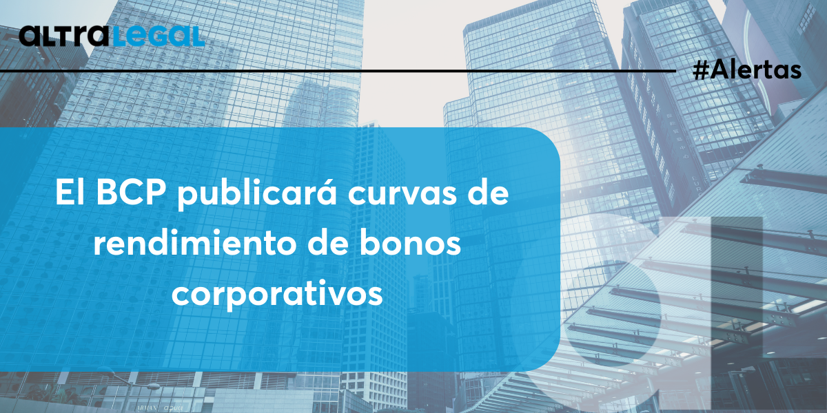 El BCP publicará curvas de rendimiento de bonos corporativos